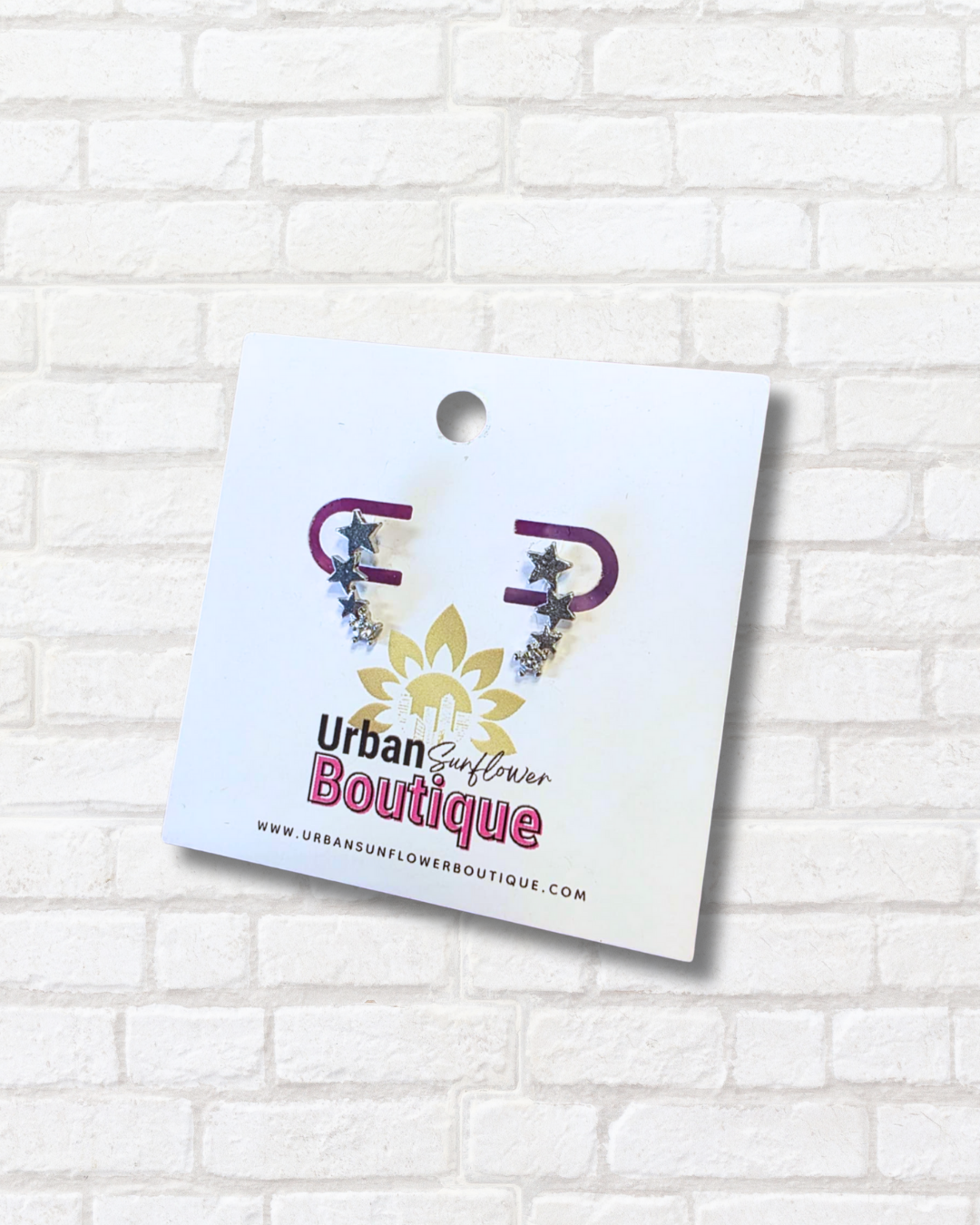 Silver Starstream Earrings
