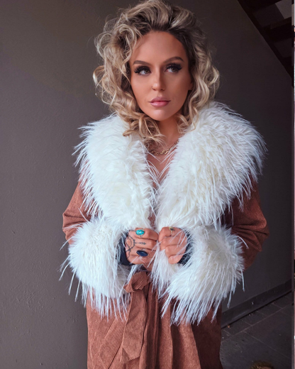 Free Spirit Fur Corduroy Coat