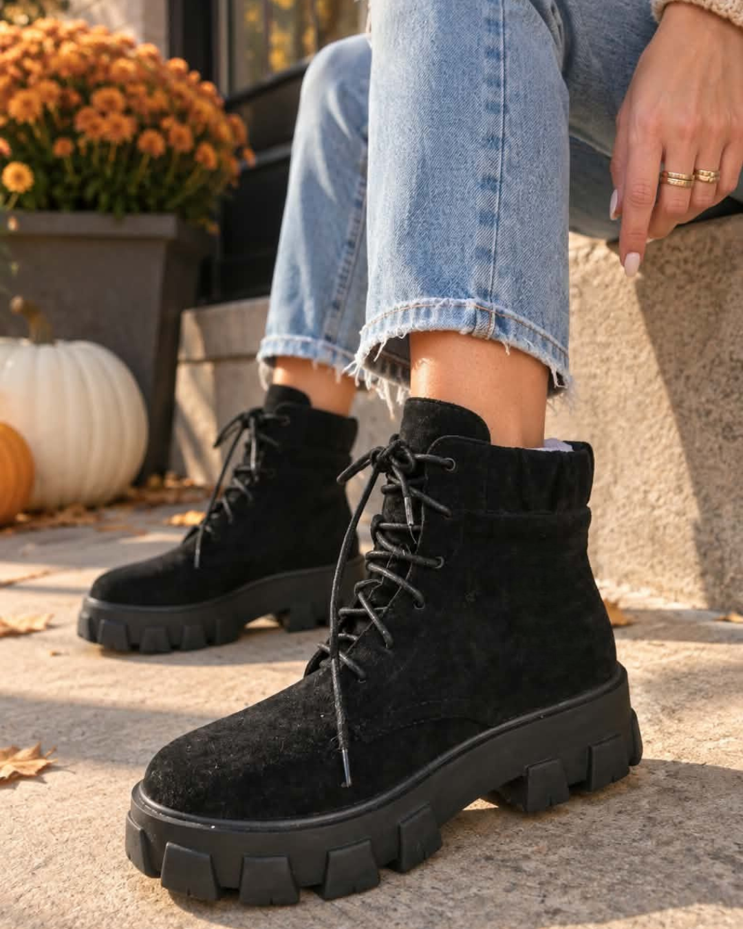 Black Chunky Boots
