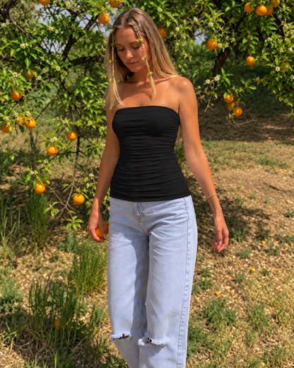 Black Smooth Fit Tube Top