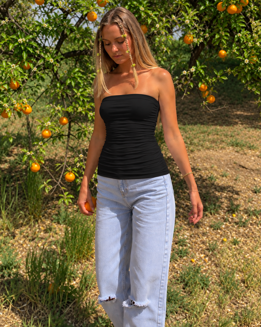 Black Smooth Fit Tube Top