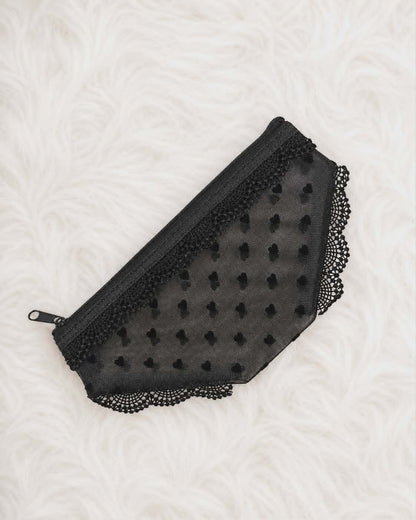 Black Heart Panty Coin Purse