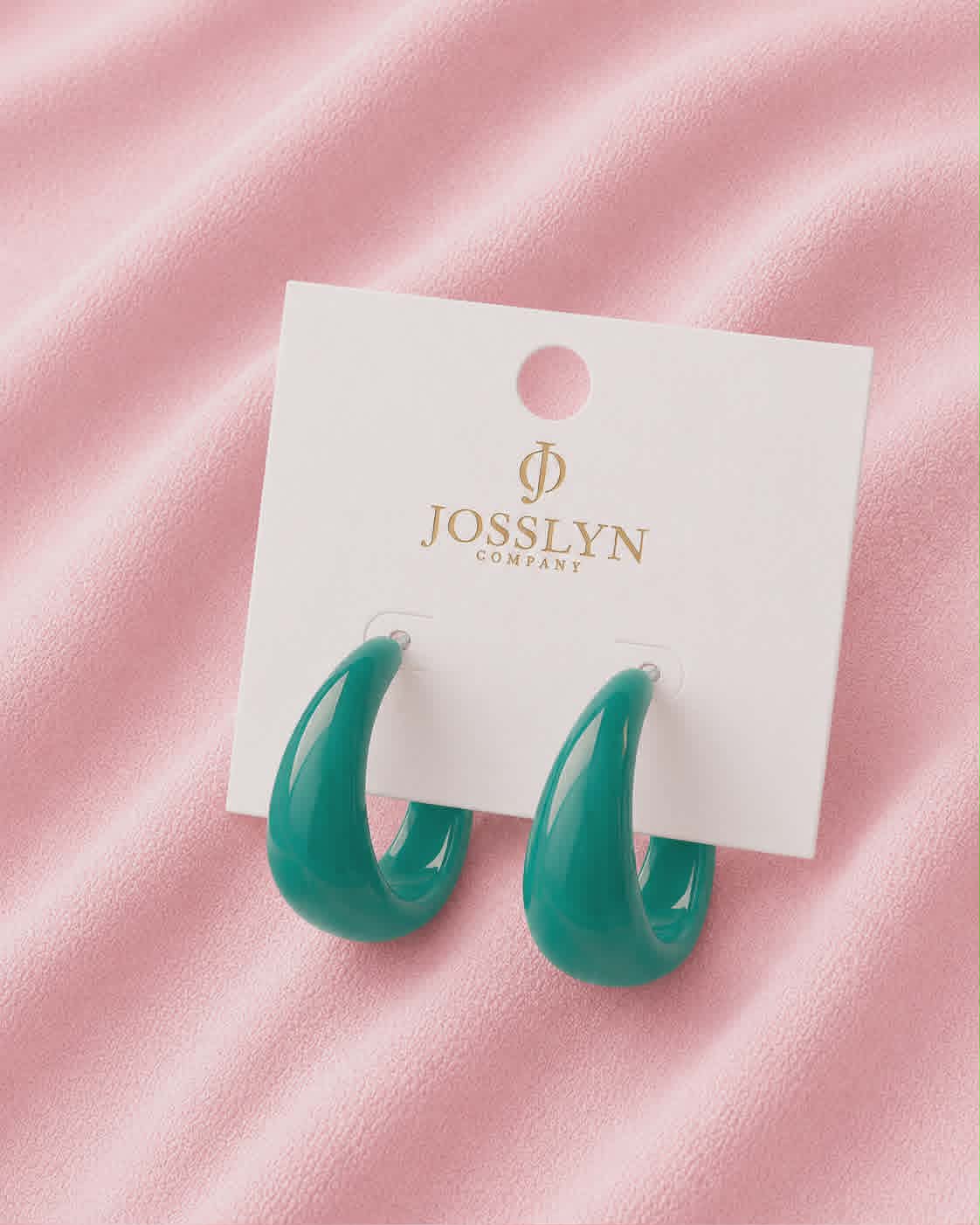 Retro Pop Chunky Hoop Earrings