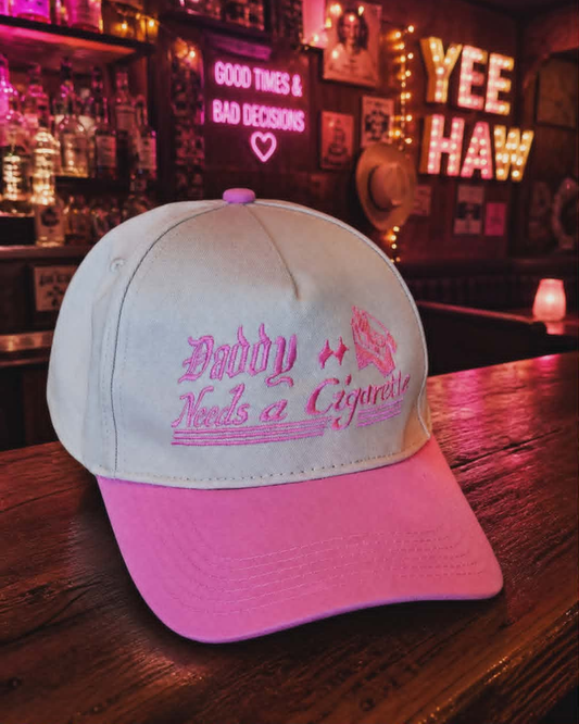 Embroidered Daddy Needs A Cigarette Hat