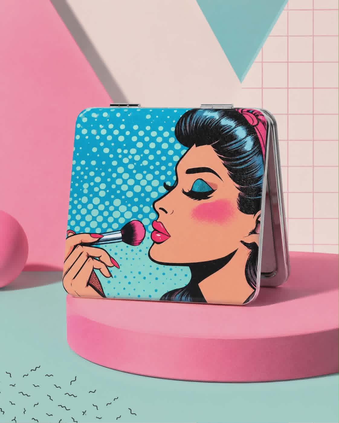 Makeup Pop Art Mini Pocket Mirror