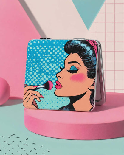 Makeup Pop Art Mini Pocket Mirror