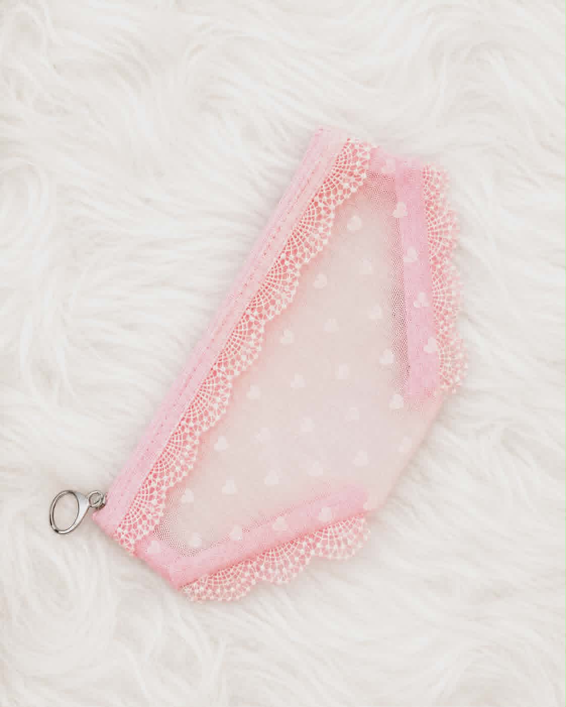 Pink Heart Panty Coin Purse
