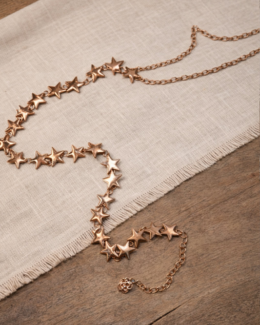 Star Link Gold Chain Belt