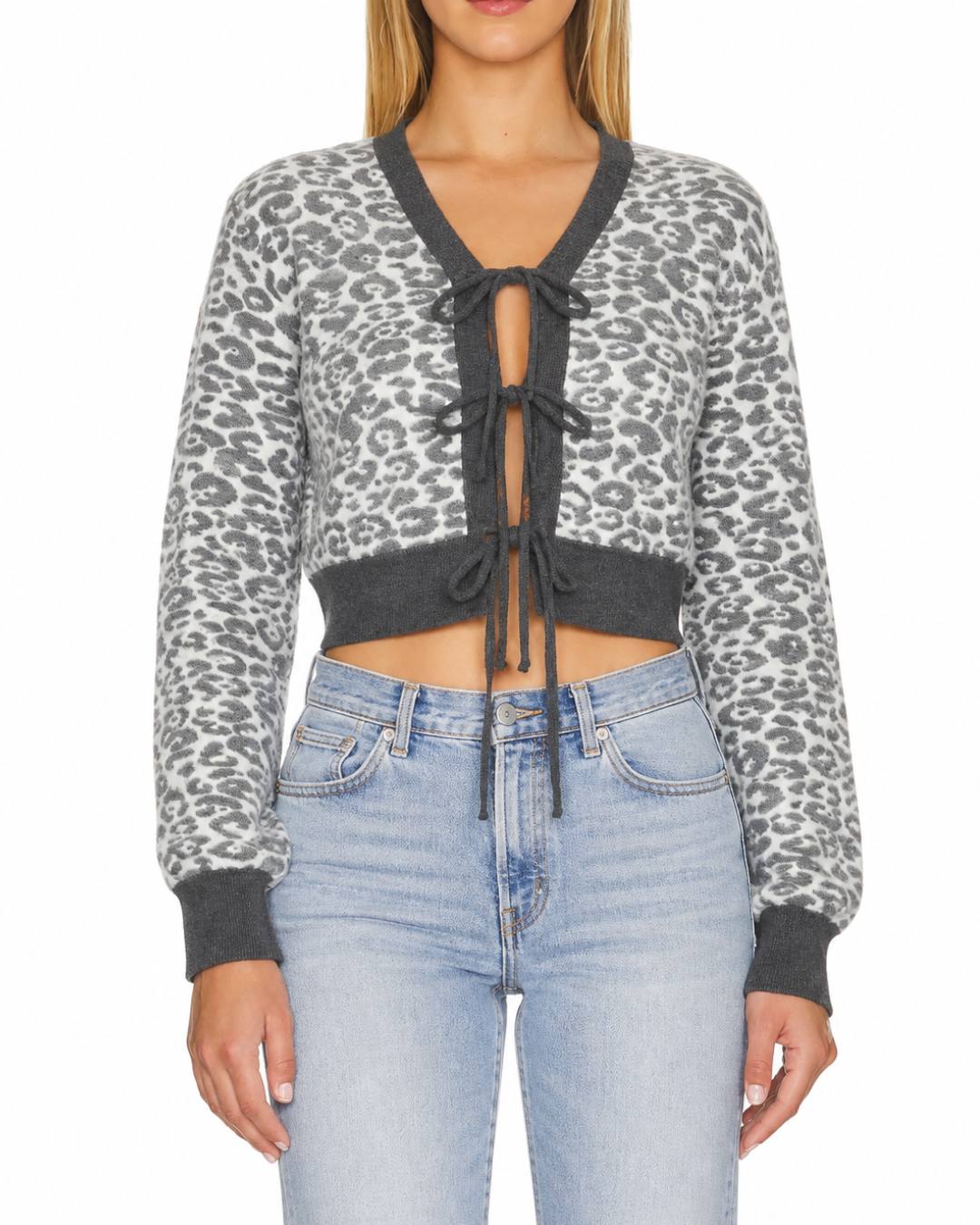 Wild Intentions LeopardTie Front Top