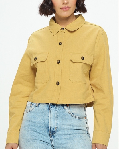 Golden Hour Cropped Shacket