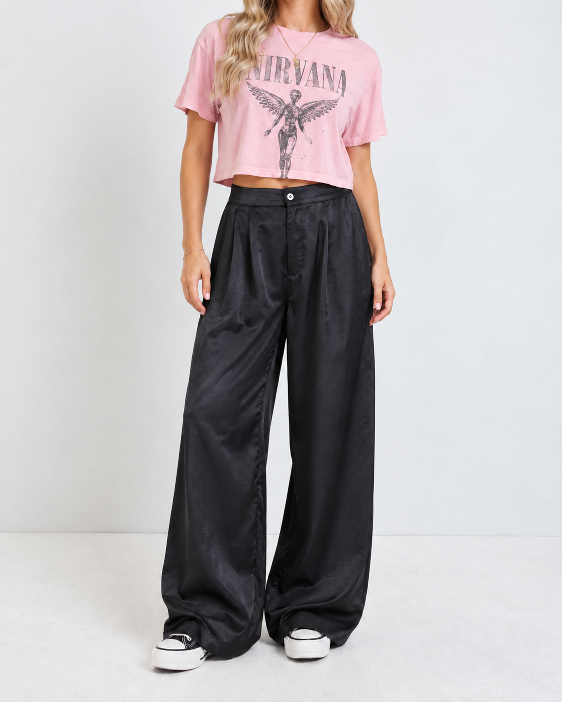 Modern Mogul Wide-Leg Trouser Pants
