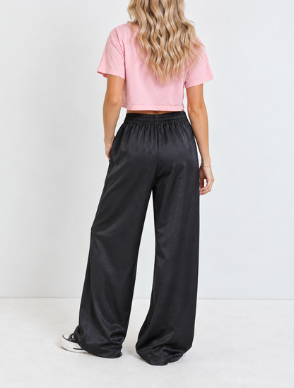Modern Mogul Wide-Leg Trouser Pants