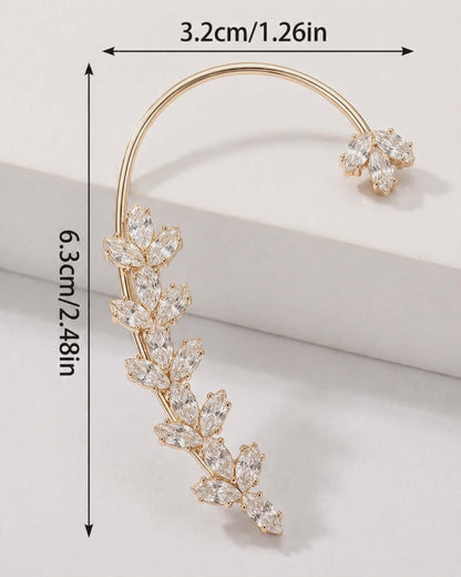Golden Crystal Earcuff