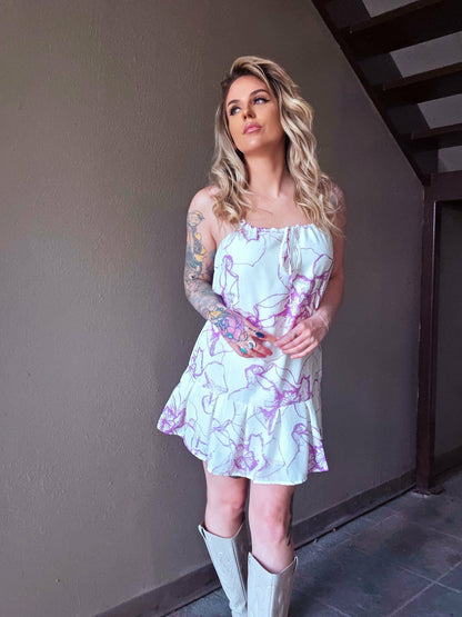 Lavender Haze Floral Dress