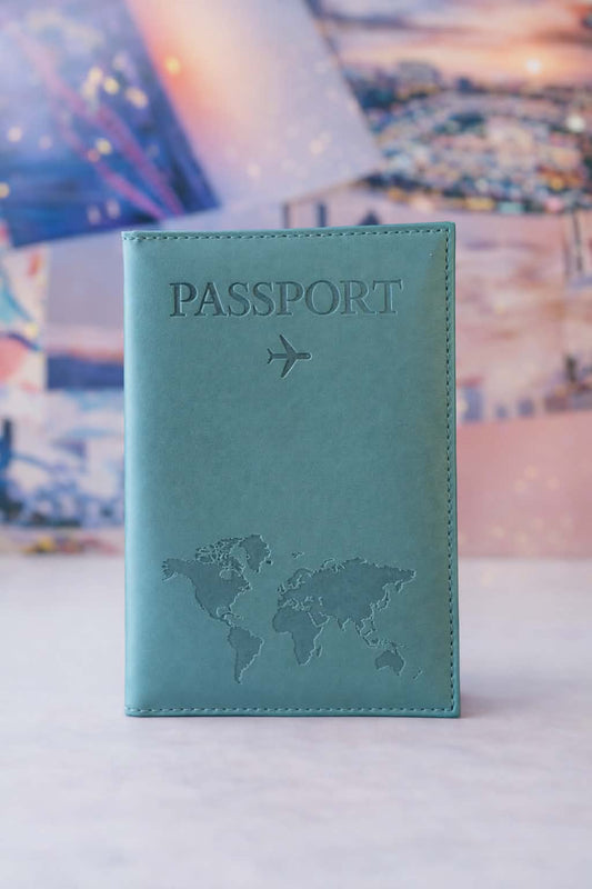 Teal Matte Passport Cover