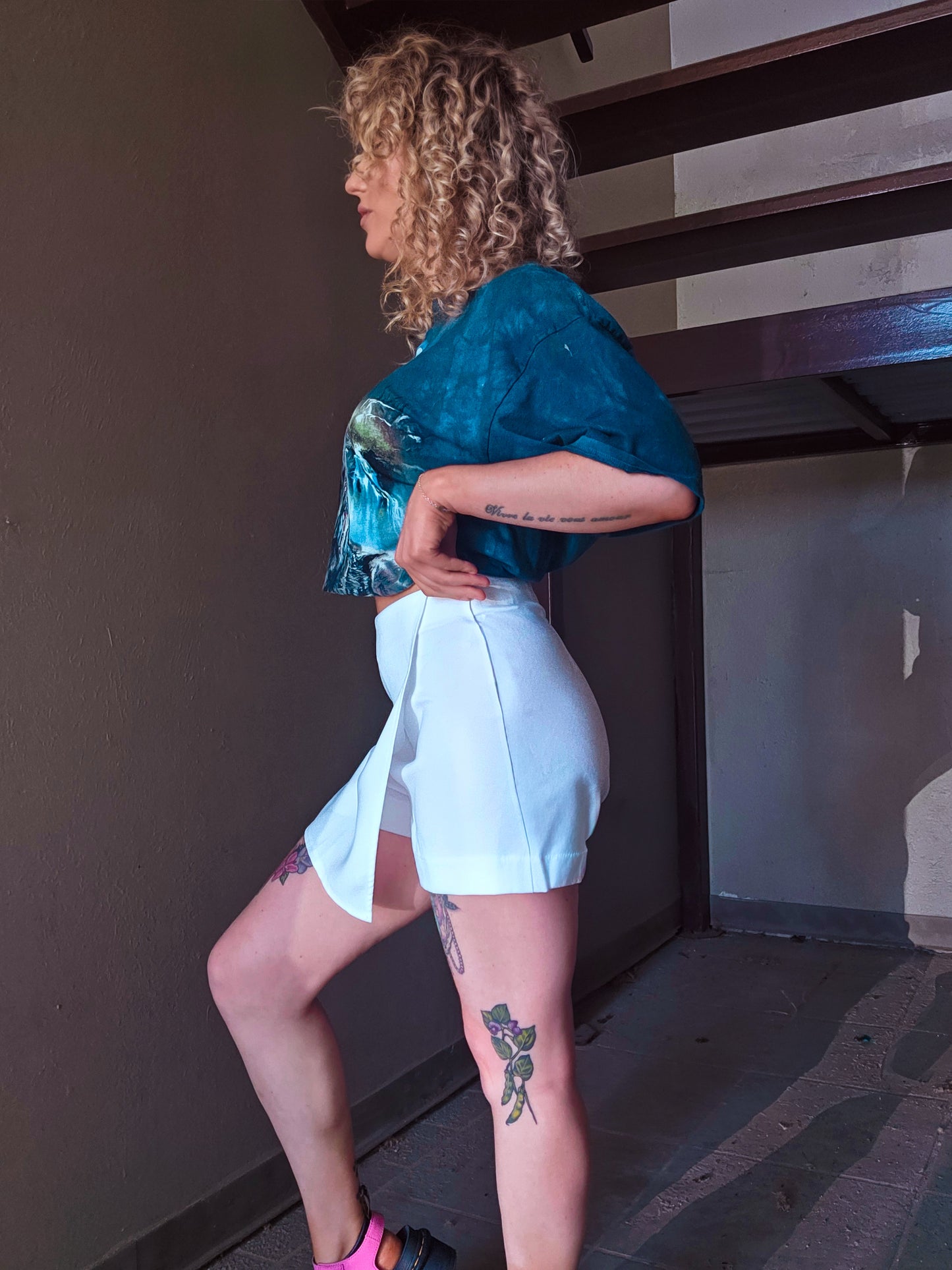White Clean Slate Wrap Skort