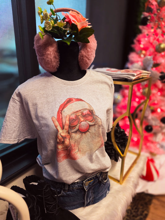 Bubblegum Santa Graphic Tee
