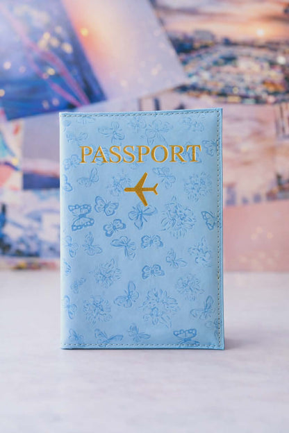 Blue Butterfly Passport Cover