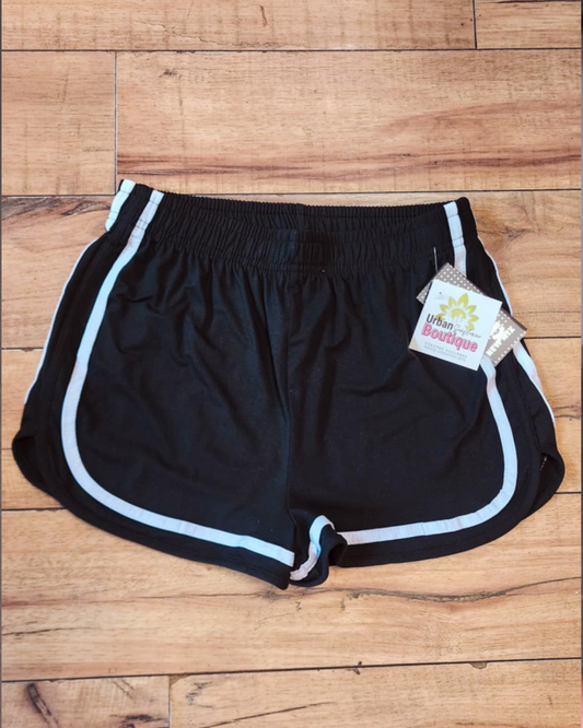 Black Run It Up Shorts