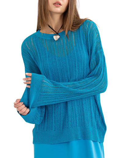 Coastal Crush Open Knit Sweater