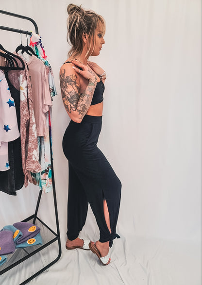 Curvy- Kiss at Midnight Slit Bottoms
