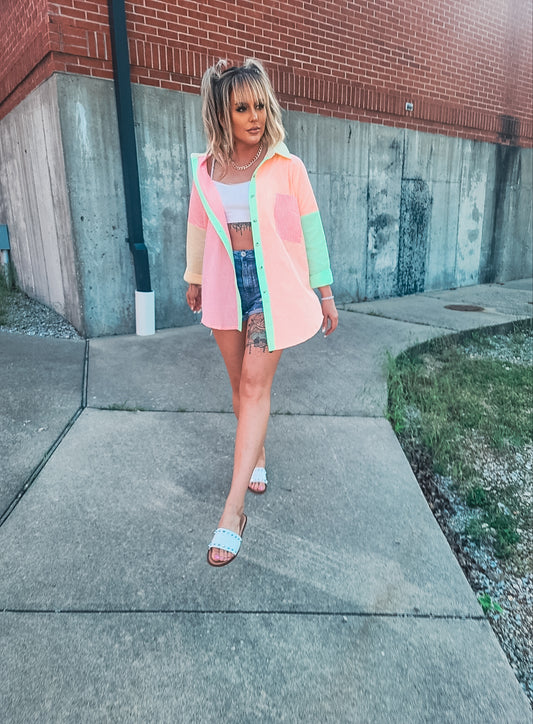 Sand, Sun, & Fun Button Up