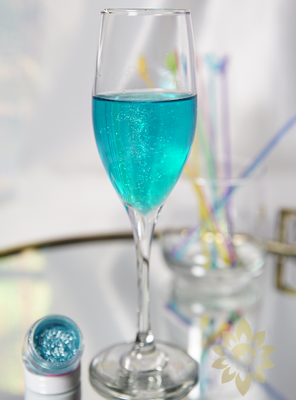 Mermaid Water Teal Drink Shimmer