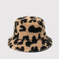 Leopard Sherpa Bucket Hat