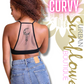 Curvy- Dream Catcher Tattoo Razorback Top -Black